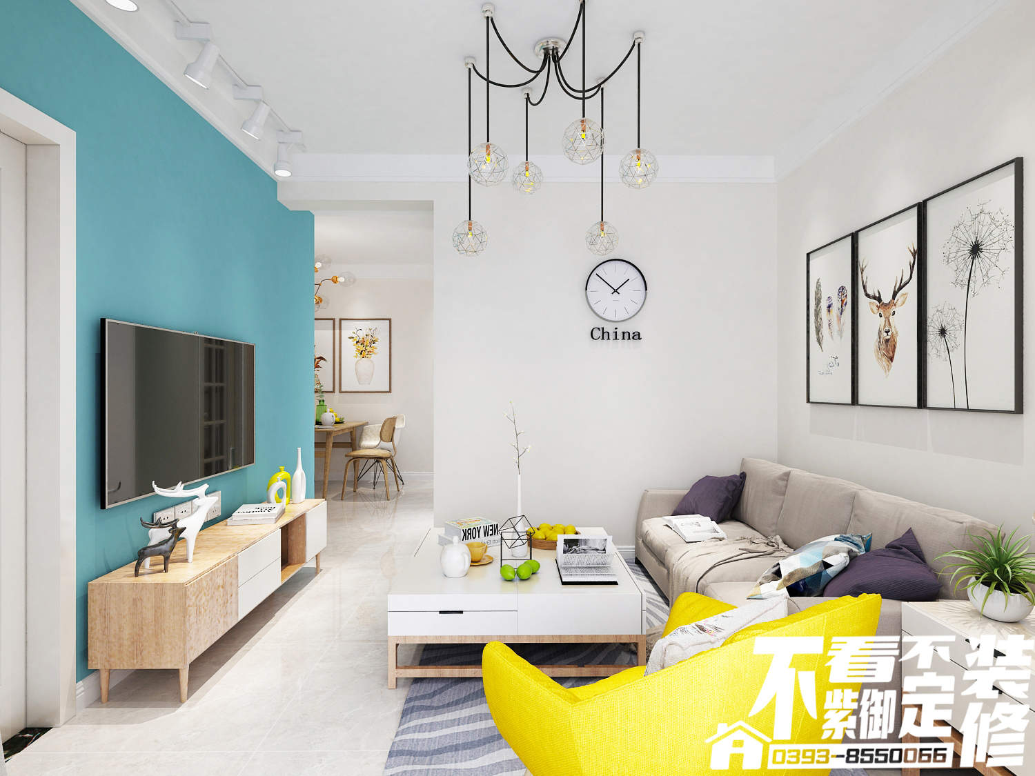 壹號(hào)城邦108㎡簡約風(fēng)家裝案例